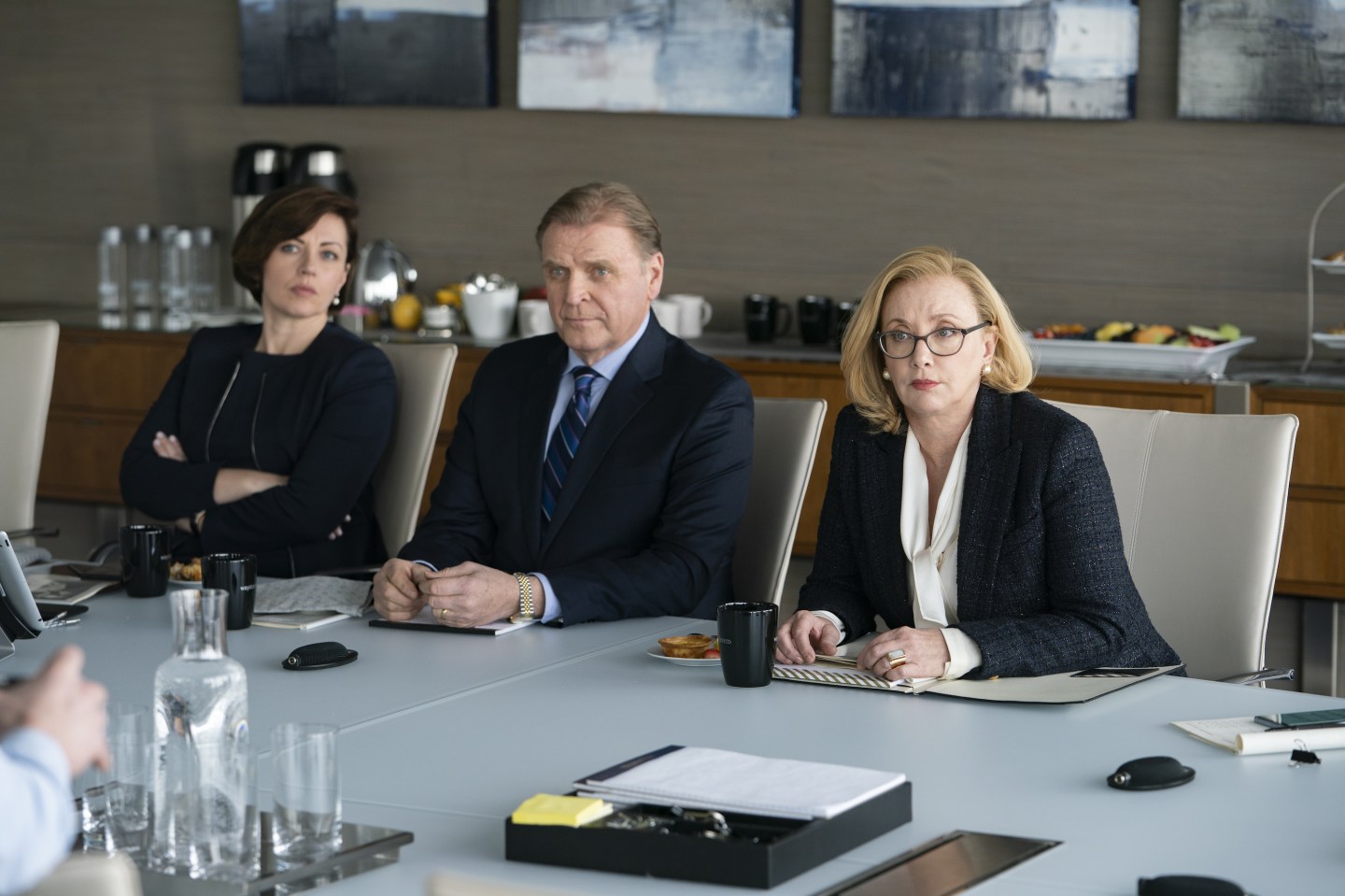 Waystar Royco boardroom in Succession