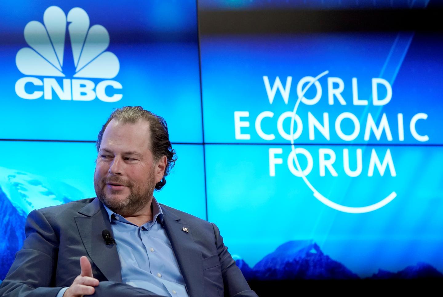 Marc Benioff at the 2018 World Economic Forum