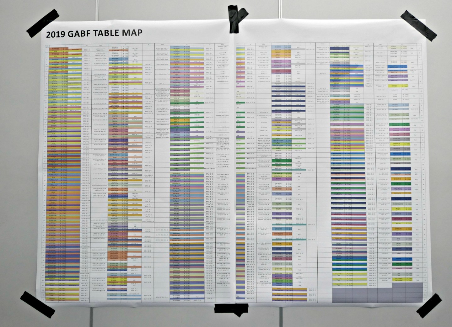 GABF's Staging Area Maps Plan