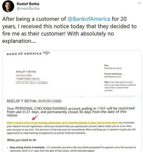 tweet from roelof botha