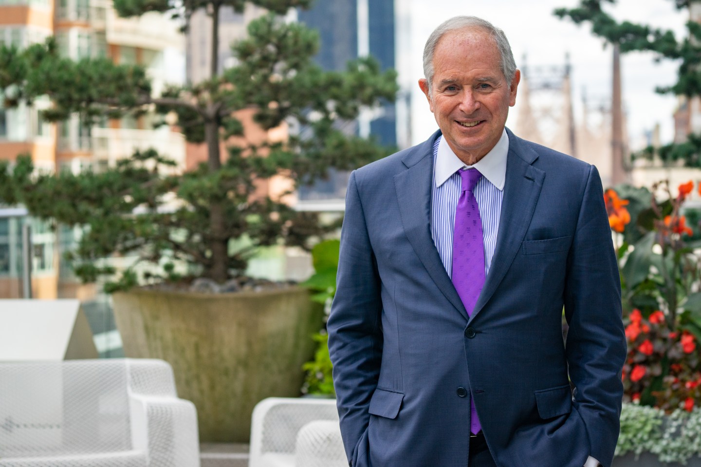 Steve Schwarzman Maps an Arc From Mowing Lawns To Advising Trump