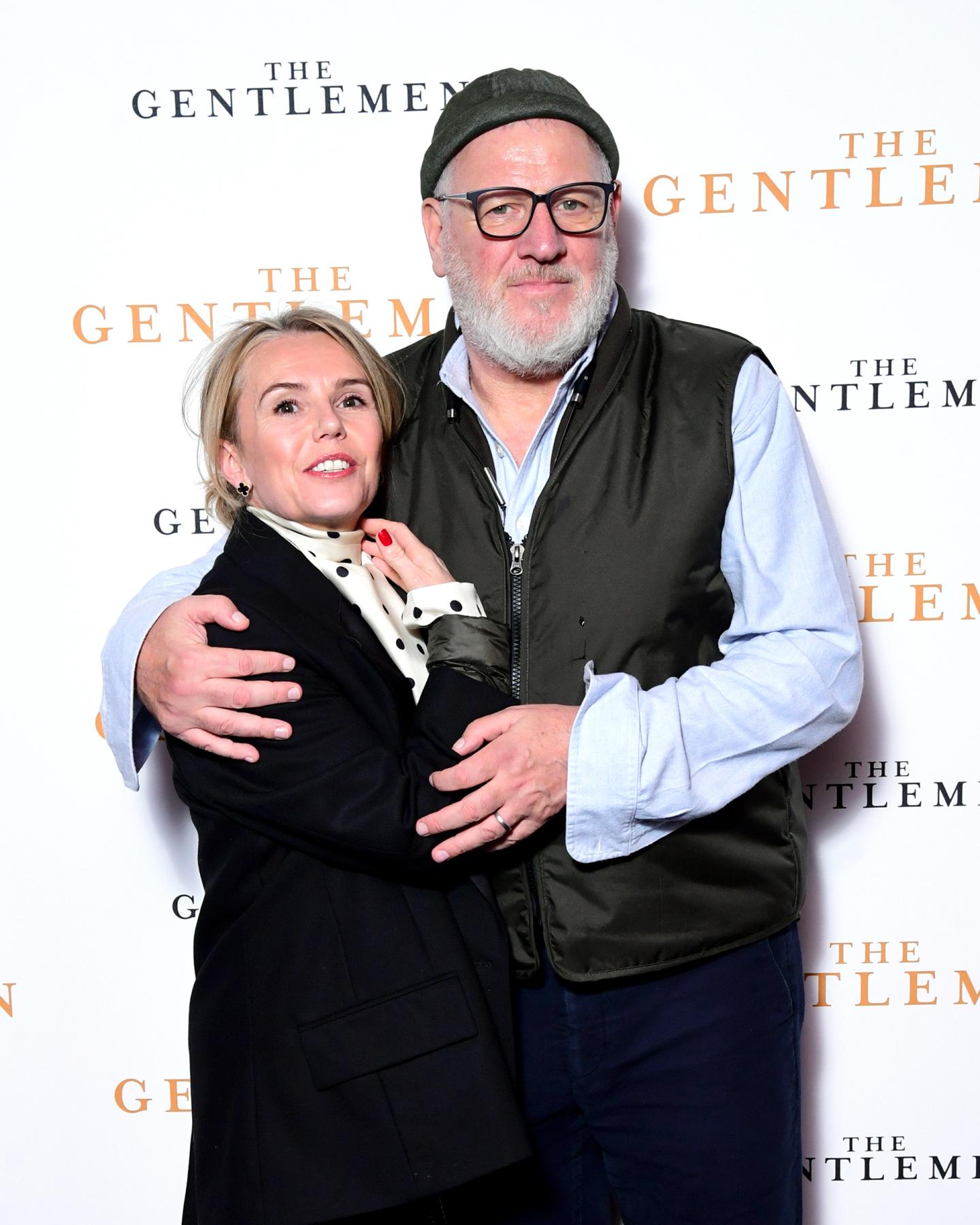 Clare Kelvin and Ray Kelvin (right) during the Gentlemen Premiere at Curzon Mayfair in London.