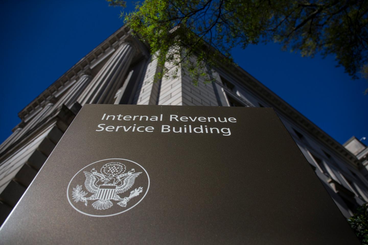 IRS Building in Washington, DC before Tax Day 2019