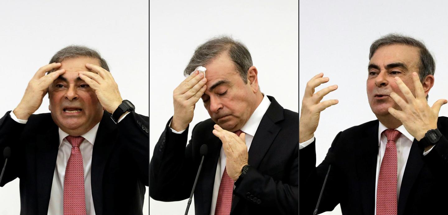 Carlos Ghosn Lebanon Press Conference After Escape