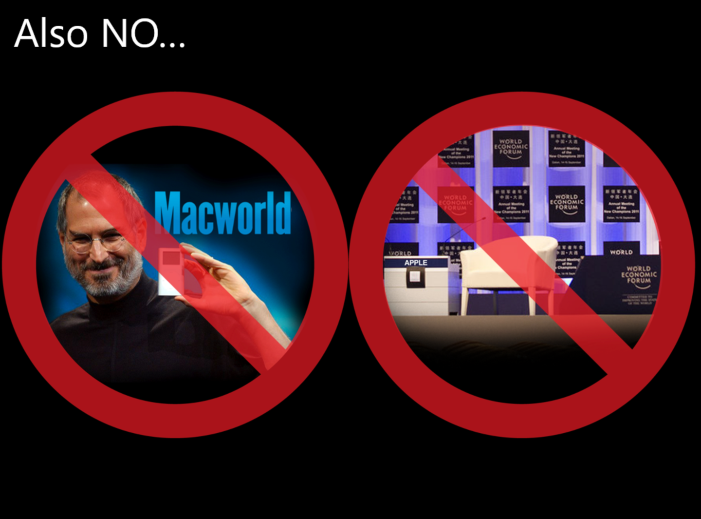 apple didn't use to go to Davos