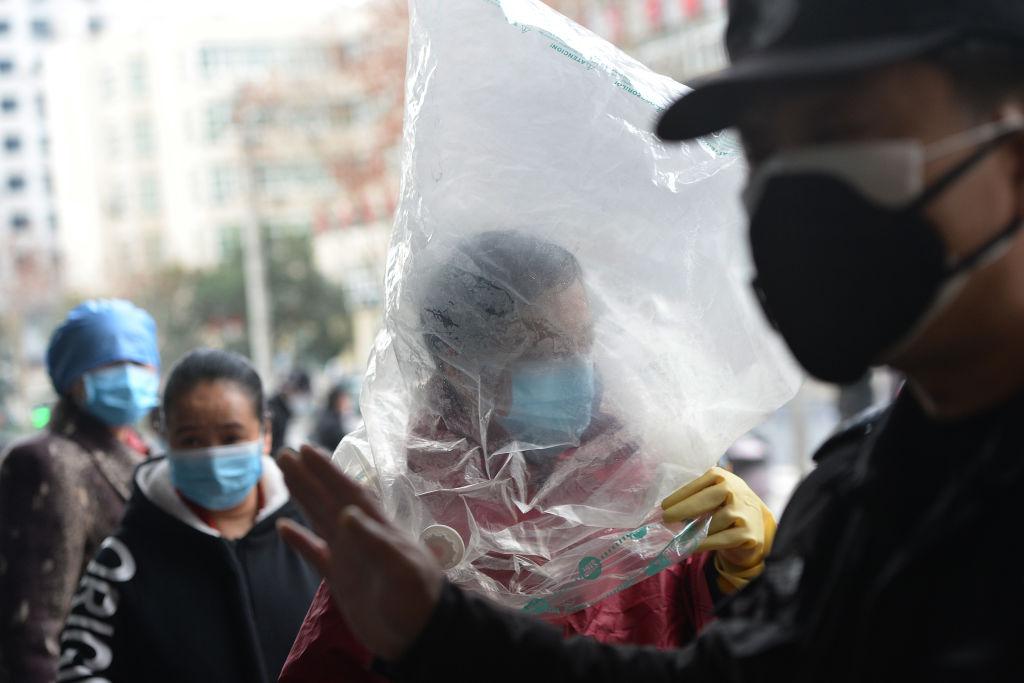CHINA WUHAN SHOPPING IN THE PLAGUE
