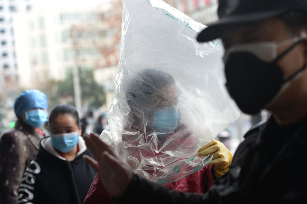 CHINA WUHAN SHOPPING IN THE PLAGUE