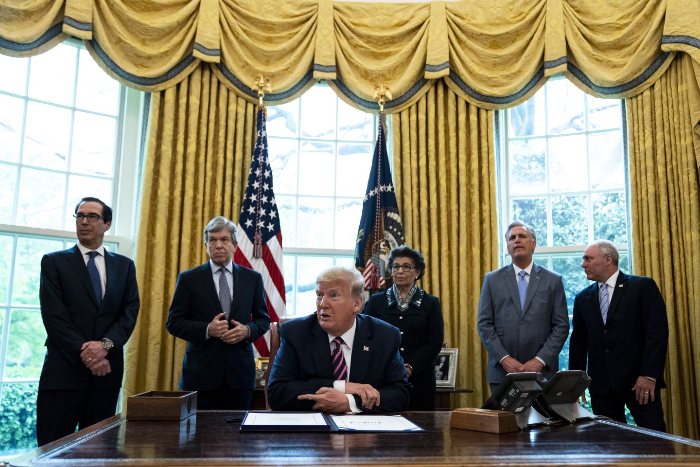 SBA PPP-Trump Signing Ceremony