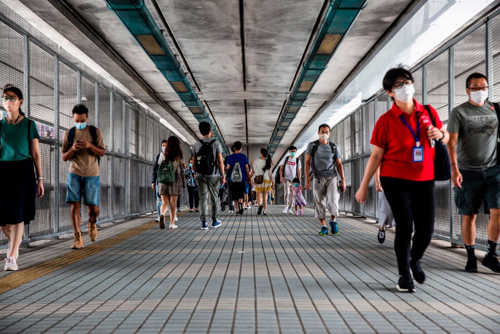 HONG KONG-CHINA-POLITICS-UNREST-ANNIVERSARY