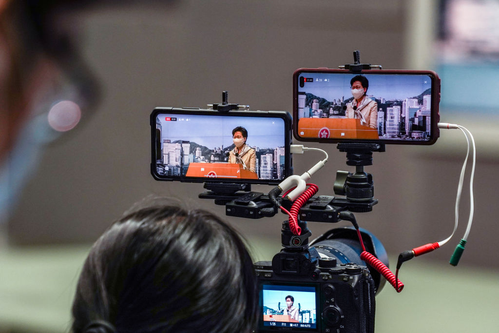 Hong Kong Chief Executive Carrie Lam Holds News Conference