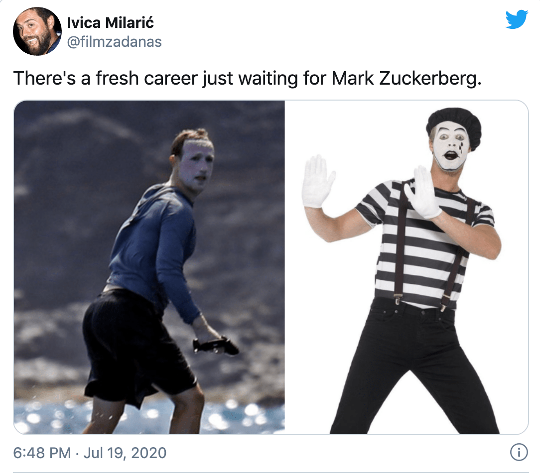 mark zuckerberg with sunscreen