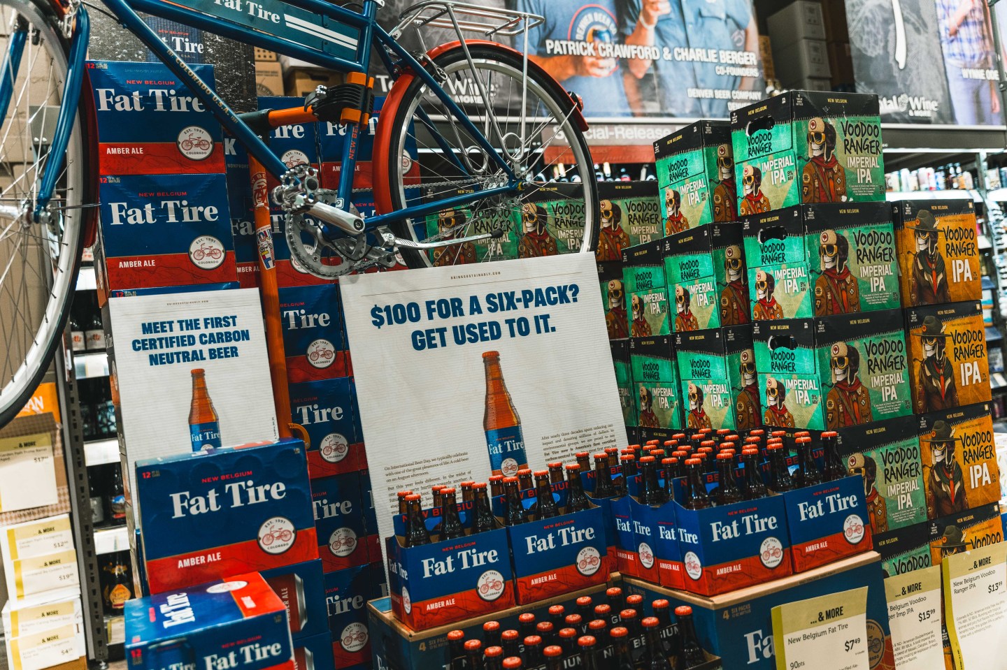 International Beer Day Fat Tire sixpack price raised to 100 to