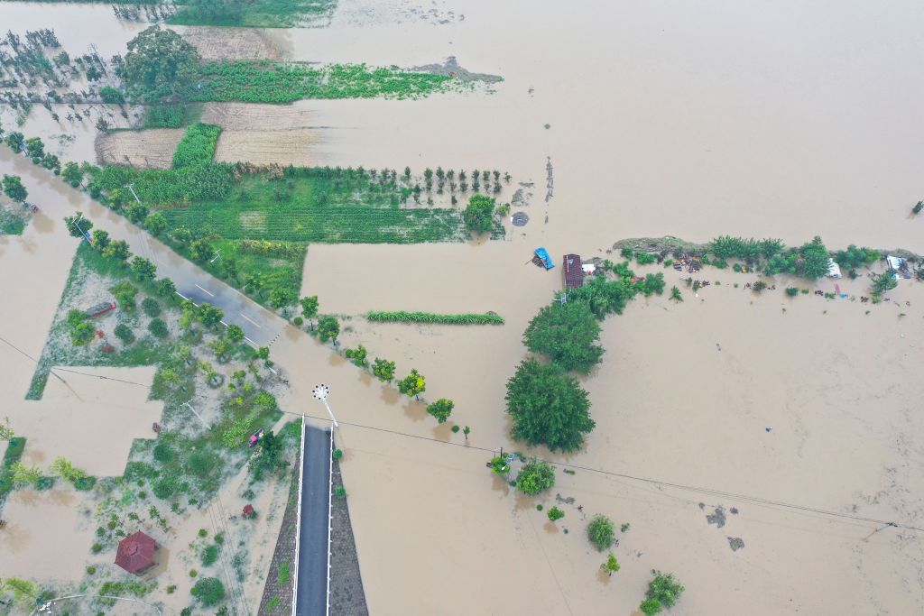 Flooding In Anhui