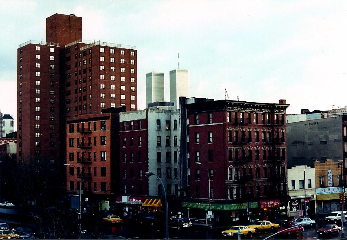 view of the Twin Towers in 1995