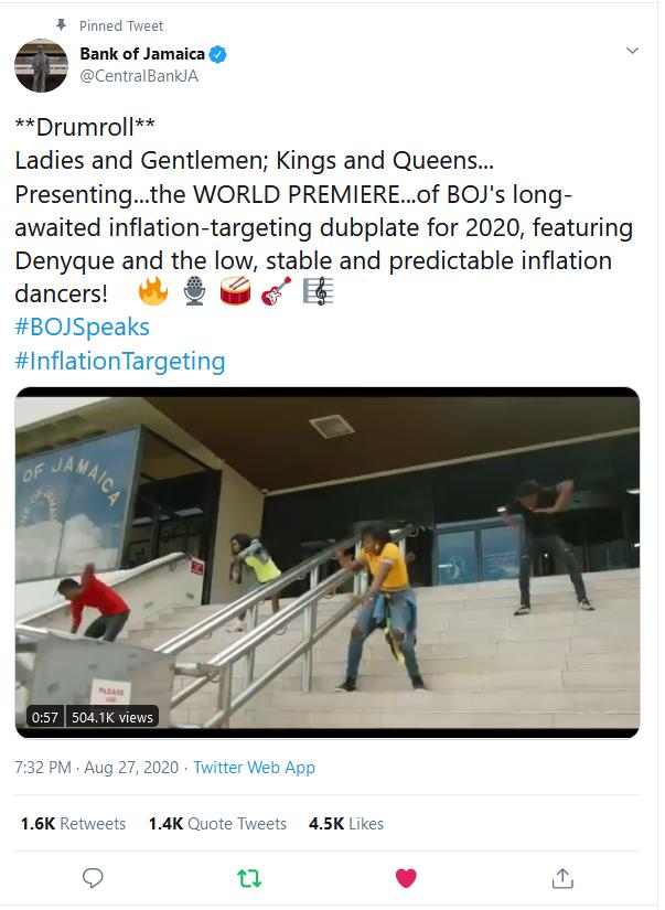 Bank of Jamaica inflation targeting song