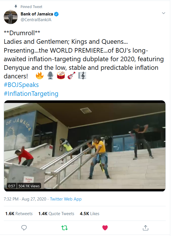 Bank of Jamaica inflation targeting song