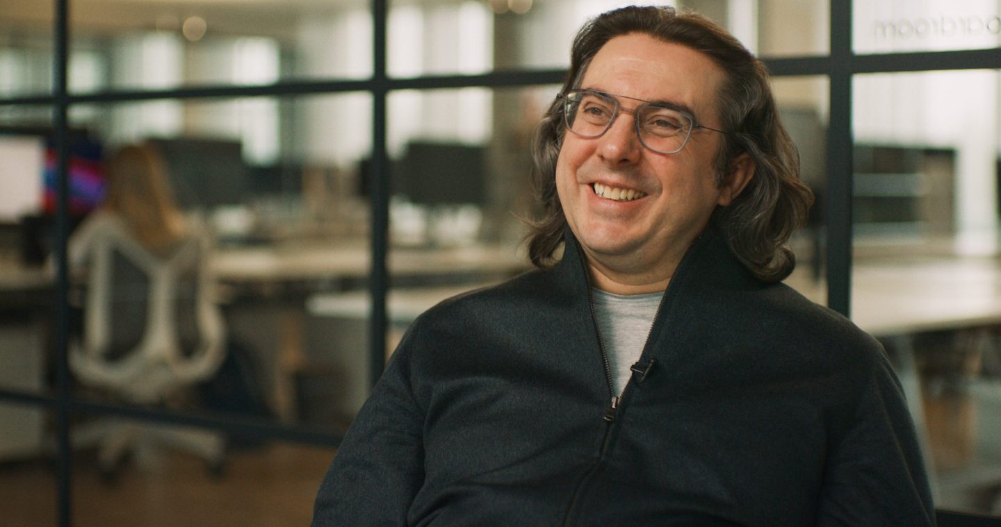 Portrait of Exscientia CEO Andrew Hopkins