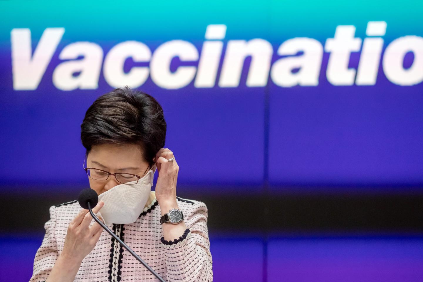 Hong Kong Chief Executive Carrie Lam News Conference