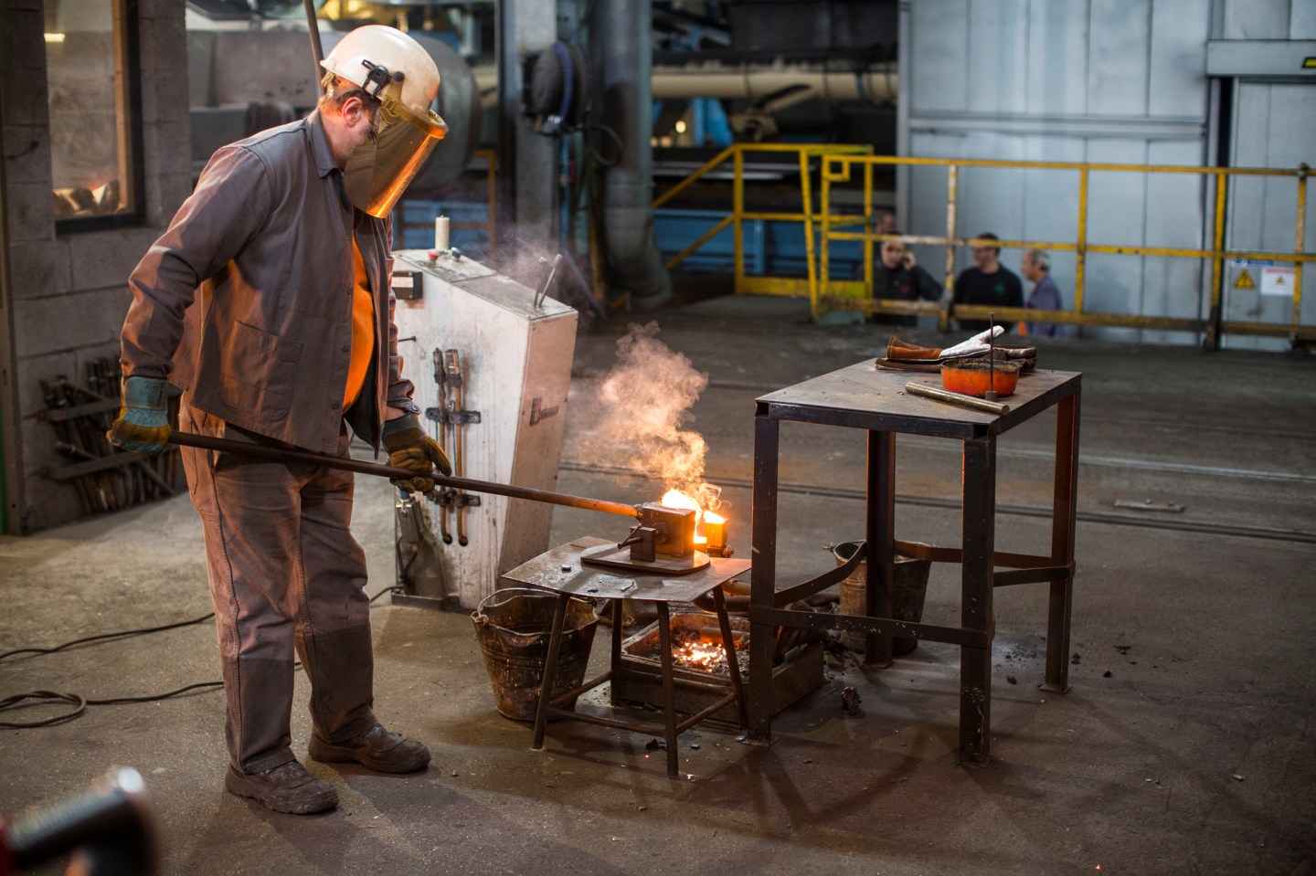 Le Creuset foundry worker