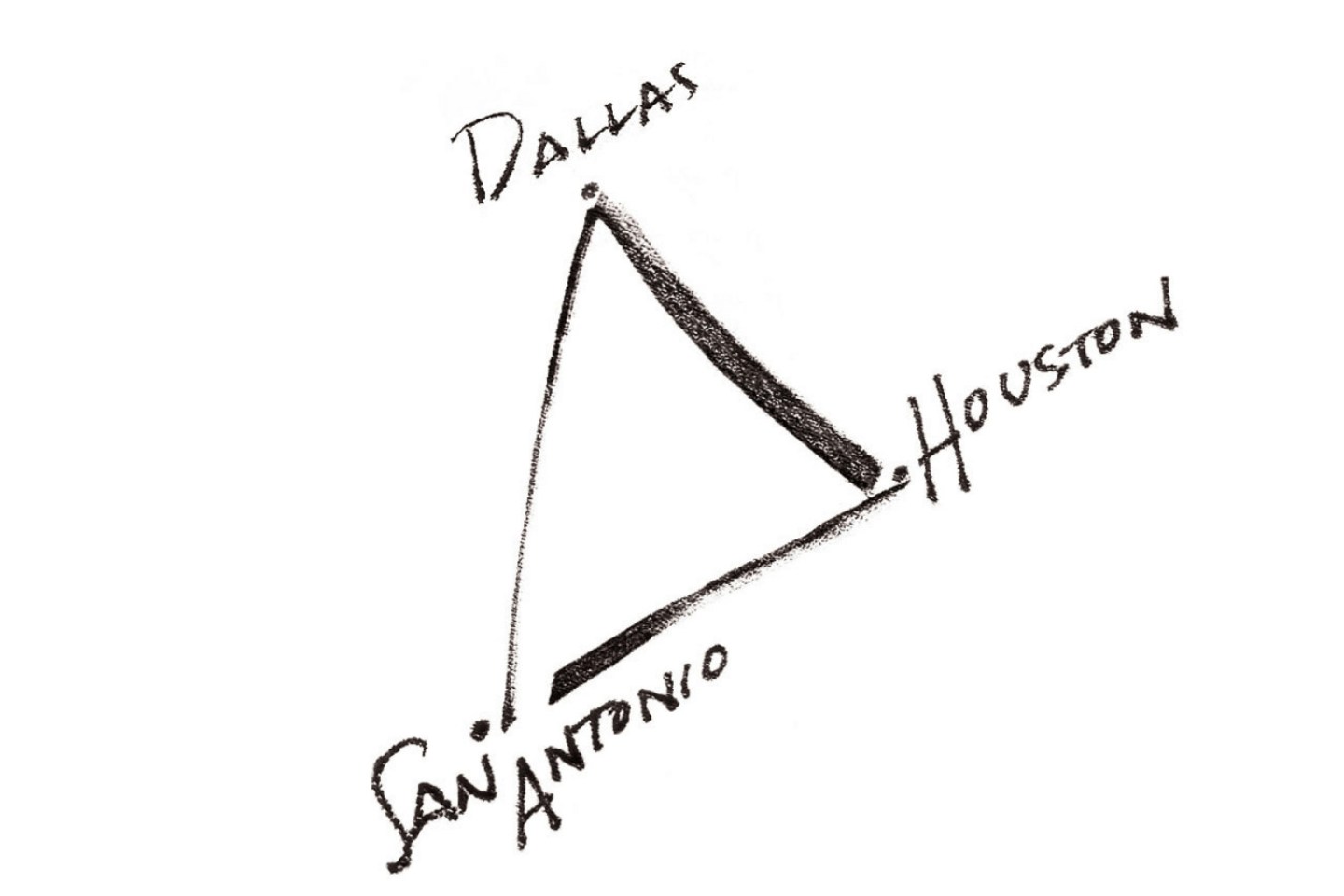 Southwest-50-Anniversary-Texas Triangle Napkin