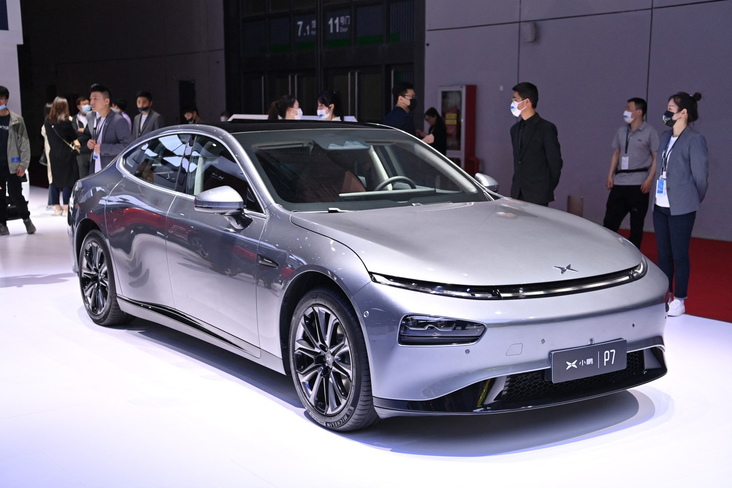 The XPeng P7 sedan