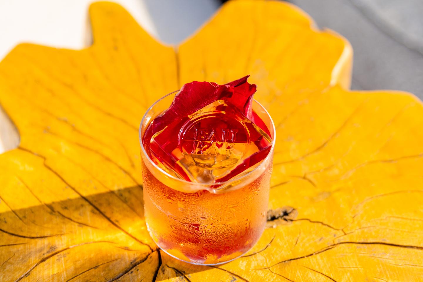 Cocktails at the resort’s Eau Bar are inspired by local flavors.