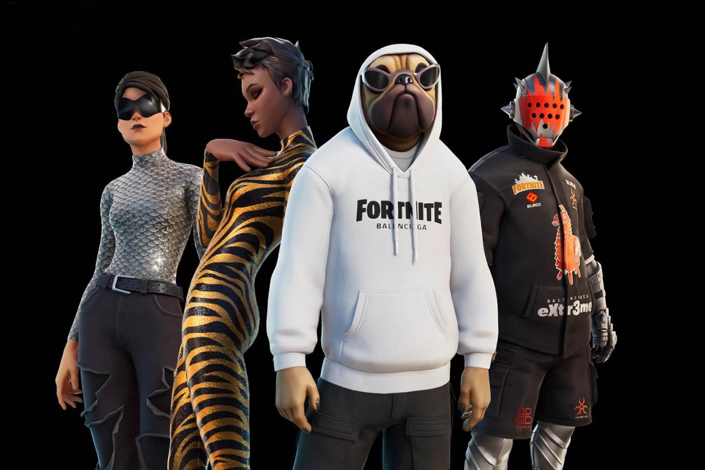 Balenciaga's skins for Fornite in the metaverse.