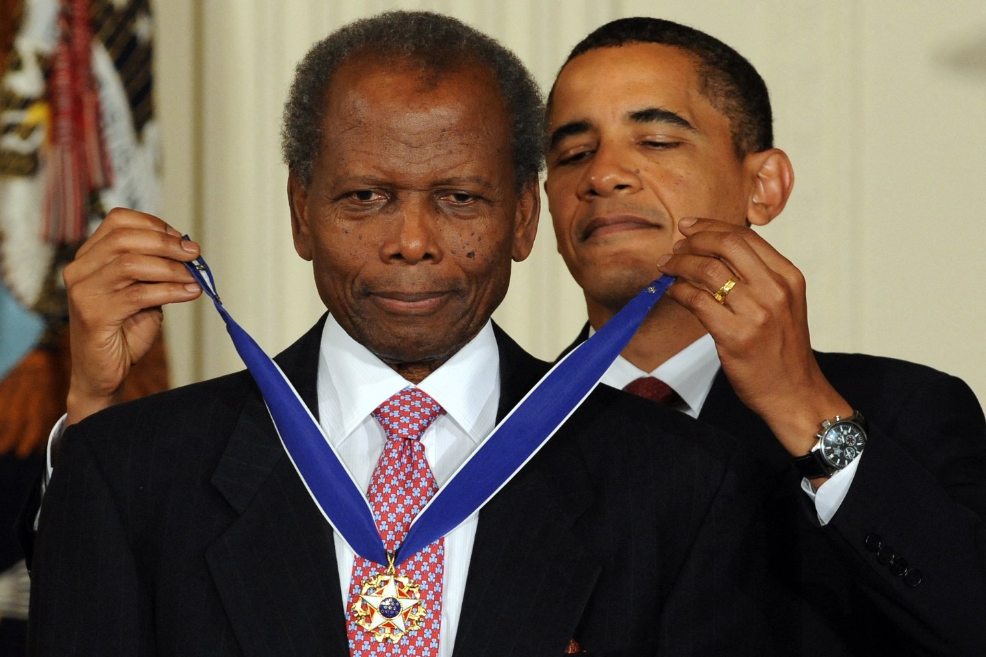 Obama and Poitier