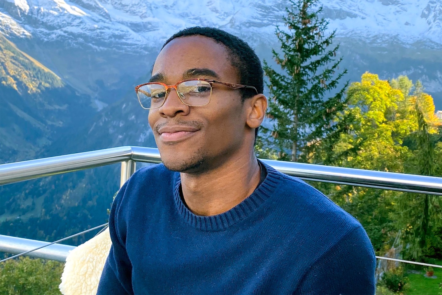 Portrait of black designer Hasque May