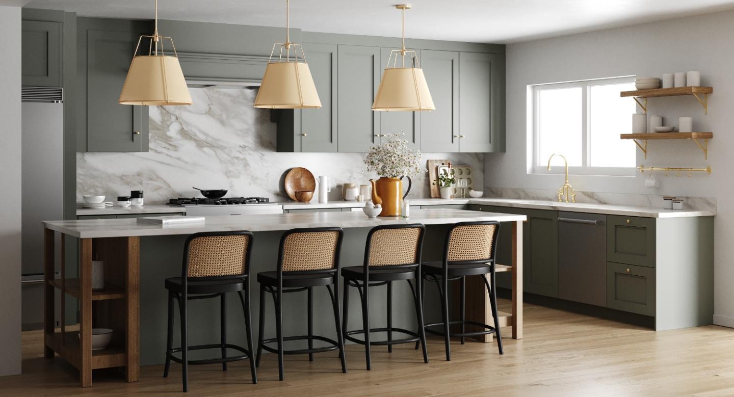 A remodeled kitchen