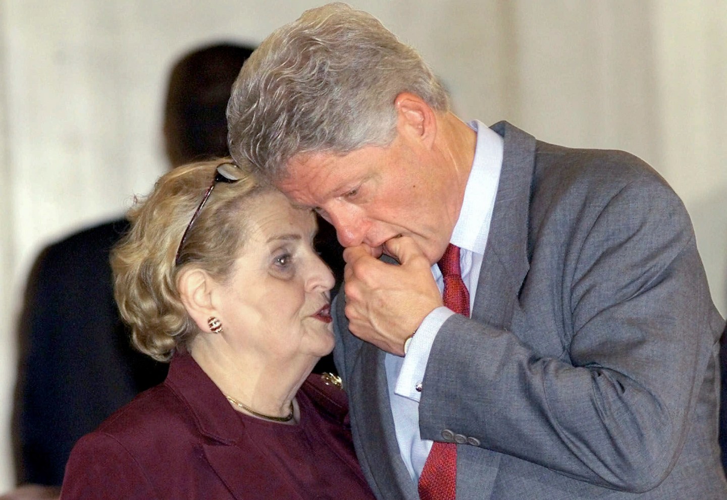 Madeleine Albright and Bill Clinton