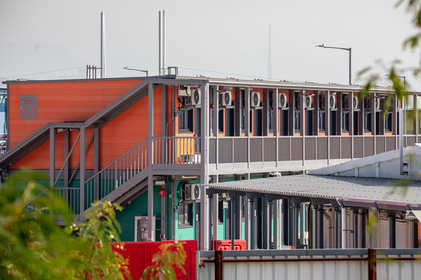 Rooms at Penny's Bay are stacked two storeys high