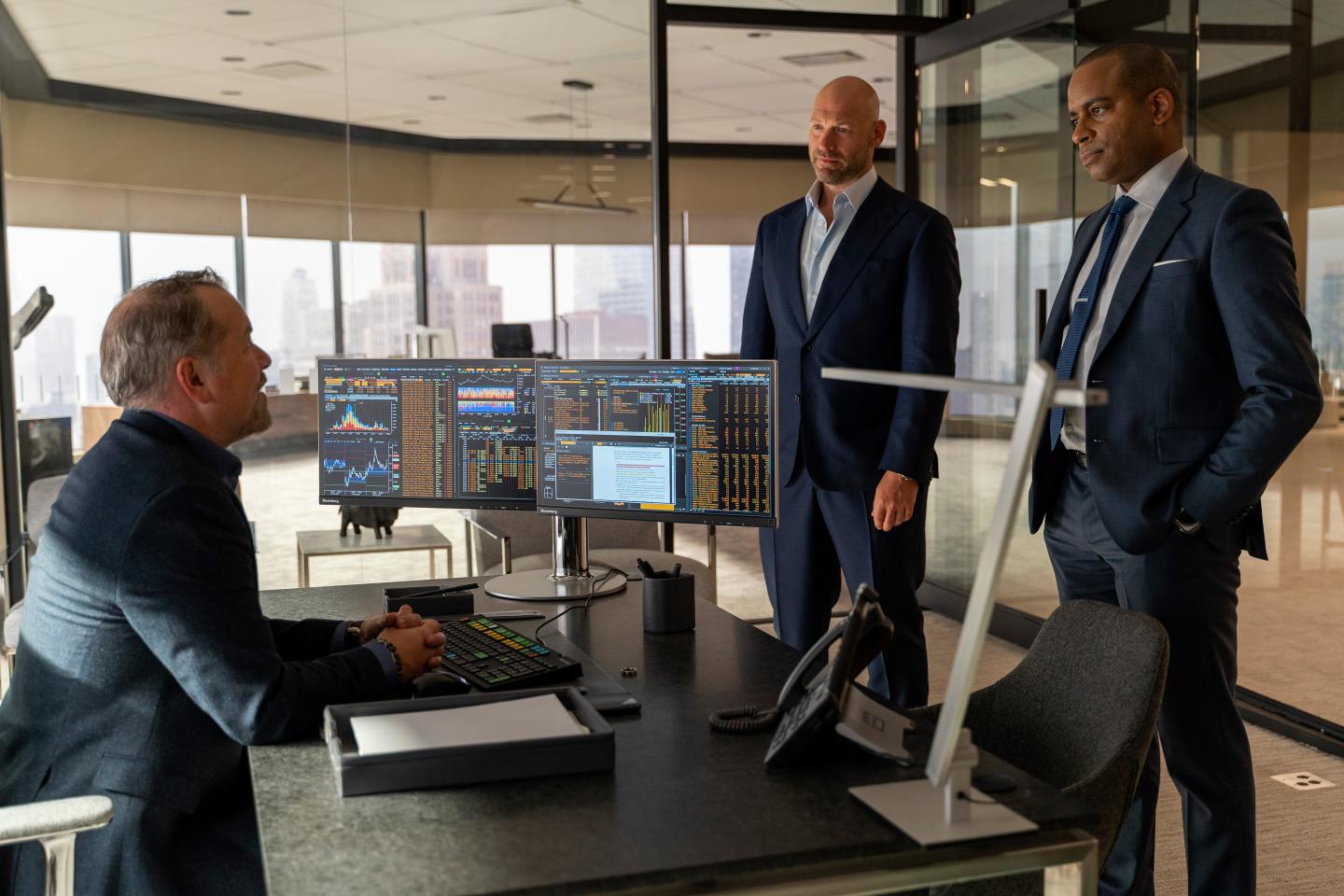A scene from Showtime’s “Billions.” 