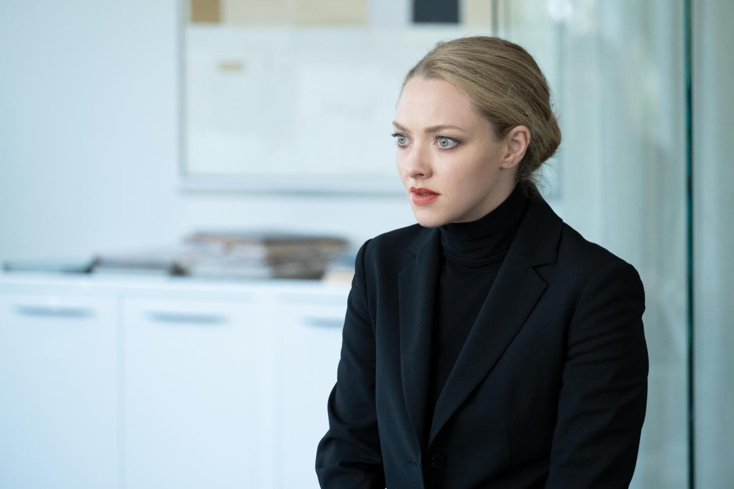 Amanda Seyfried, pictured, plays Elizabeth Holmes in Hulu's new limited series on the rise and fall of blood testing startup Theranos.