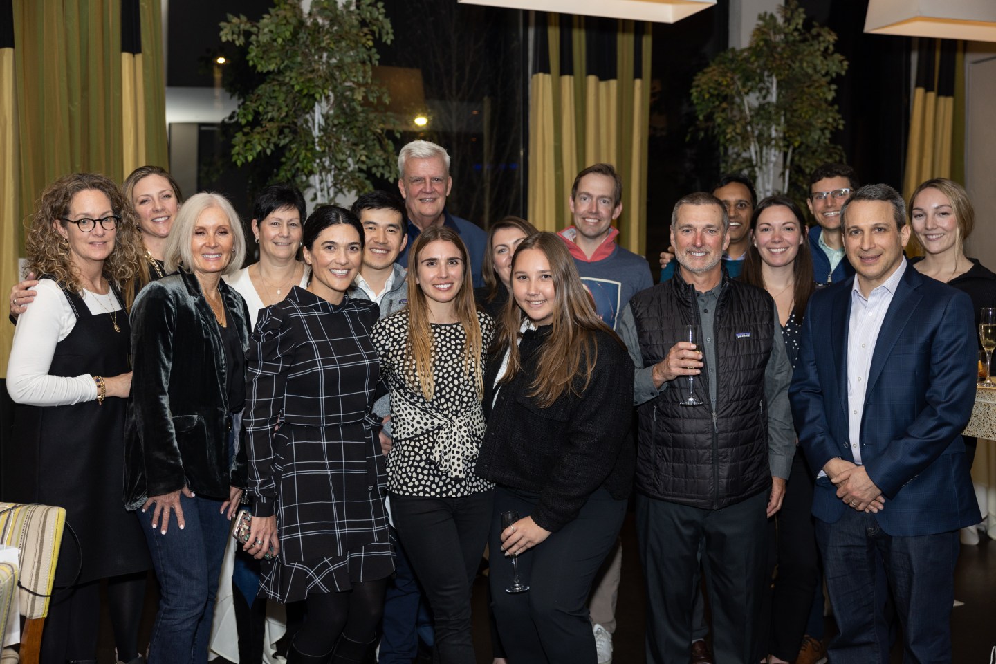 The Transformation Capital team at a dinner after closing its third fund.