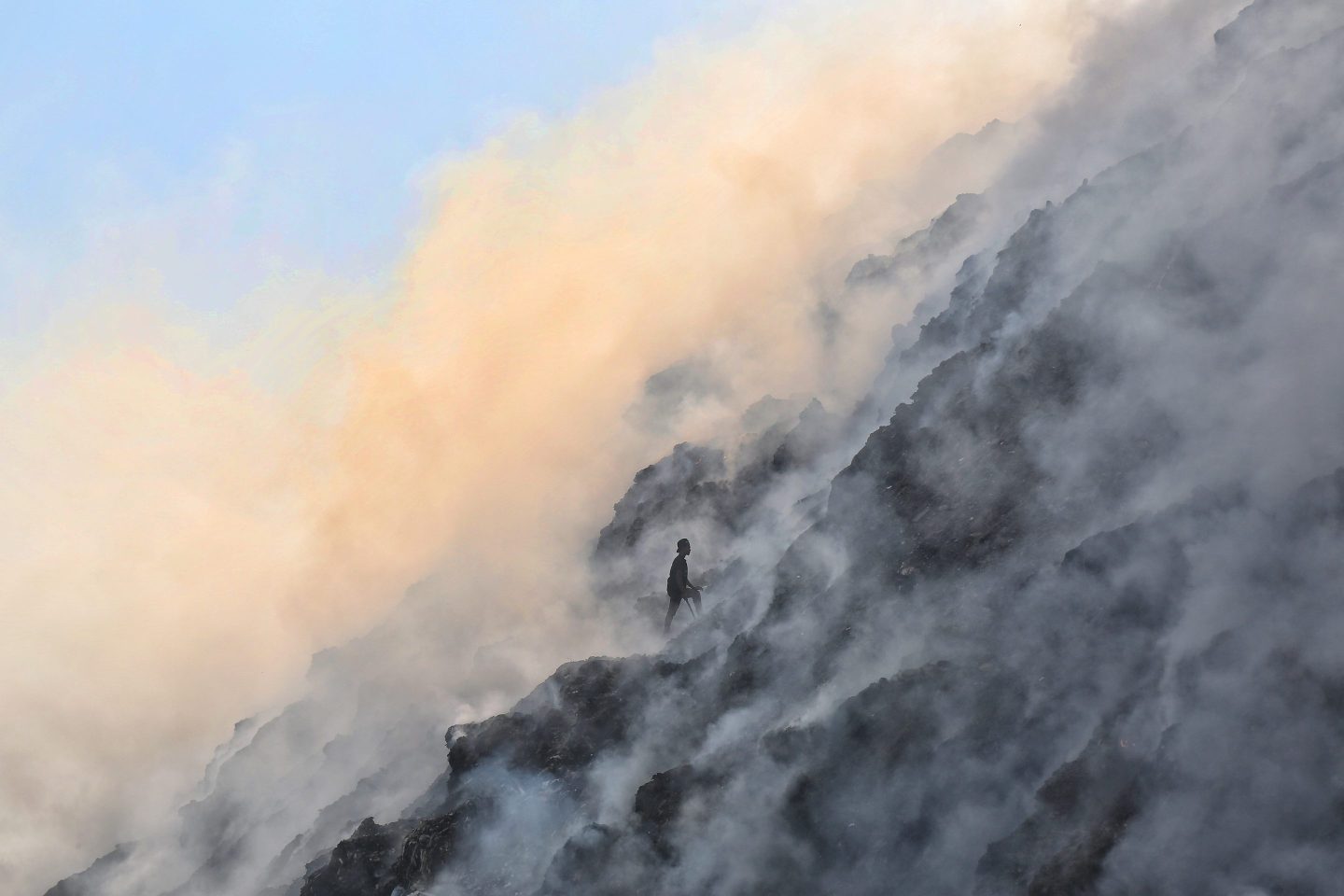 Massive Fire Broke Out At The Bhalswa Landfill Site In Delhi