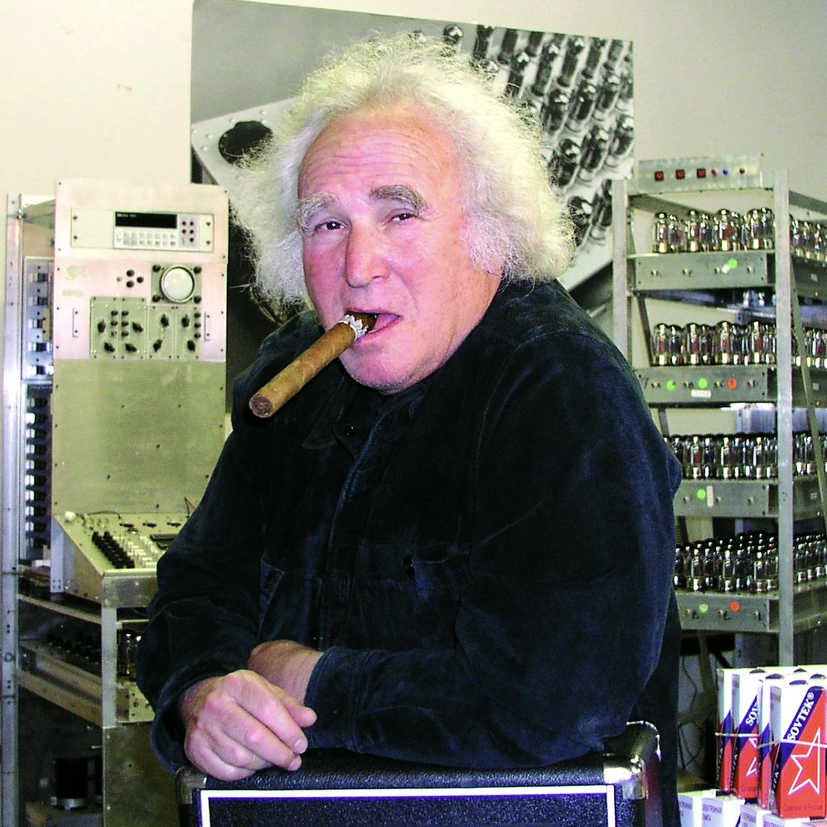 EHX founder Mike Matthews smoking a cigar