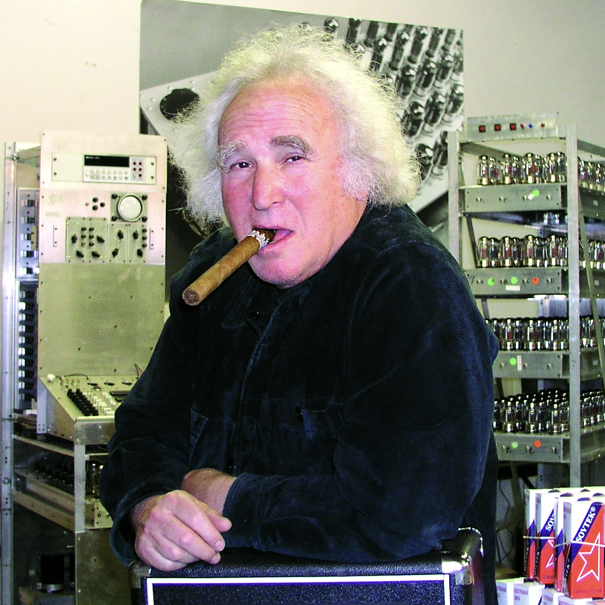 EHX founder Mike Matthews smoking a cigar