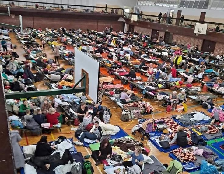 Refugee center in Tomaszow Lubelski from where Bullits and Newmark initially transported refugees to Luxembourg, Paris, Berlin, and Riga.