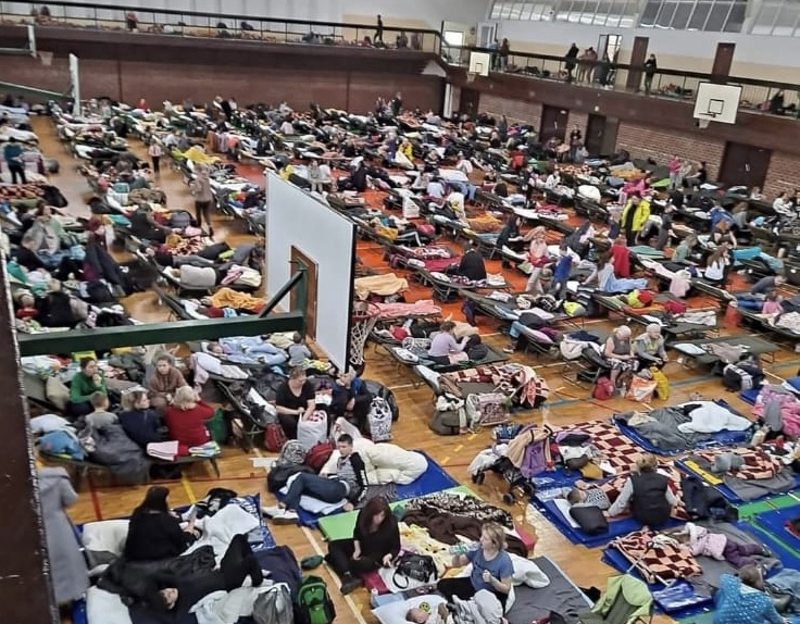 Refugee center in Tomaszow Lubelski from where Bullits and Newmark initially transported refugees to Luxembourg, Paris, Berlin, and Riga.