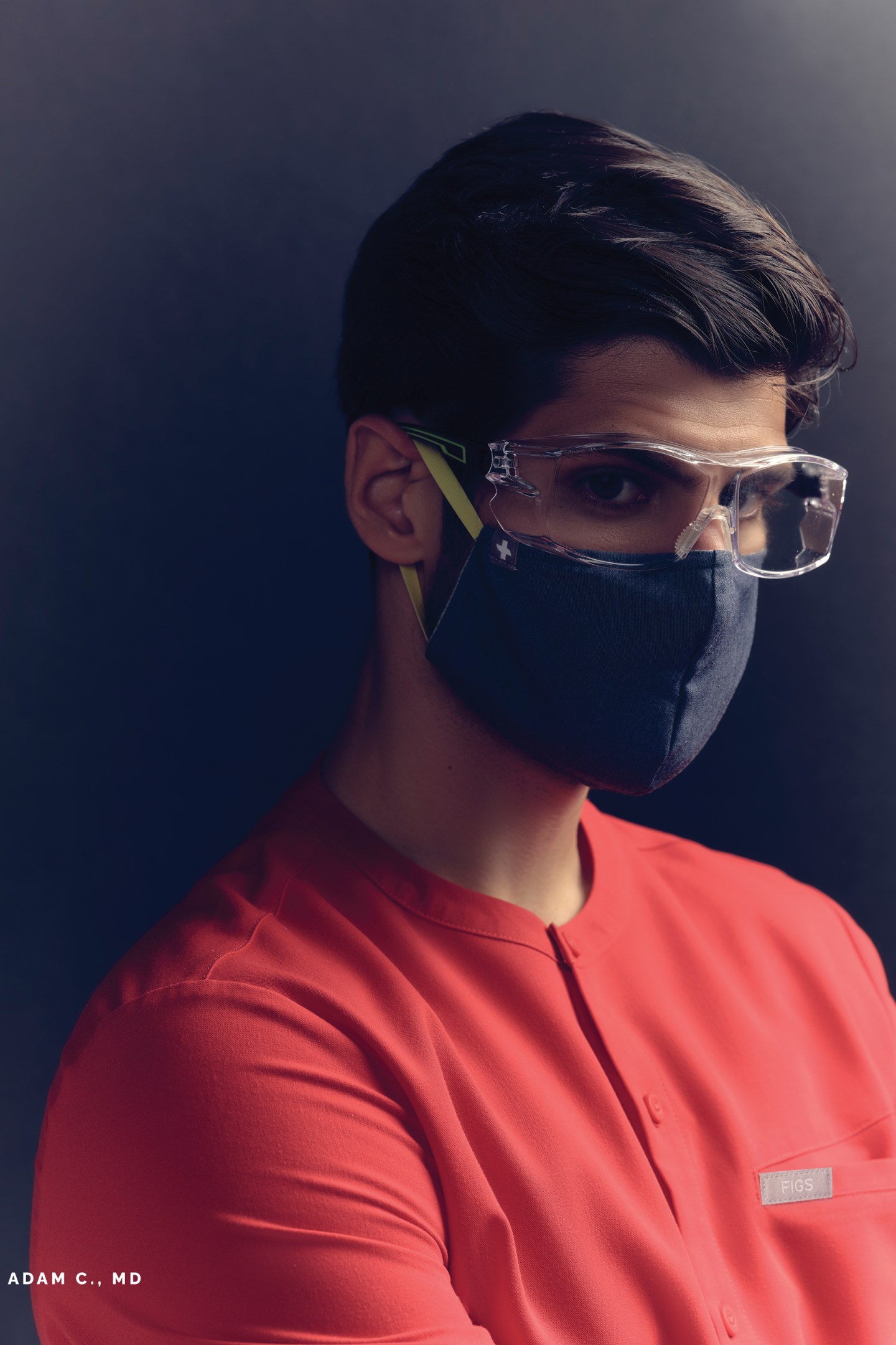 Photo of man in face mask