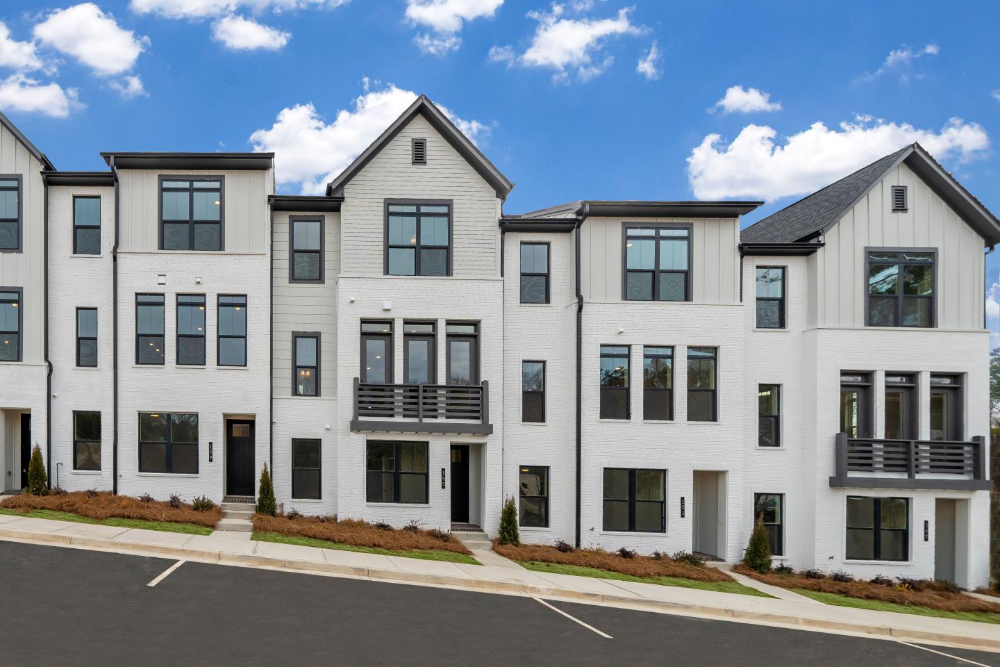 An exterior photo of homes in Ellison Park