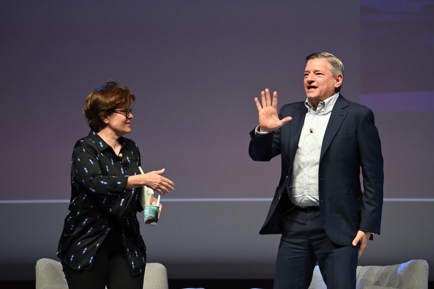 Ted Sarandos onstage