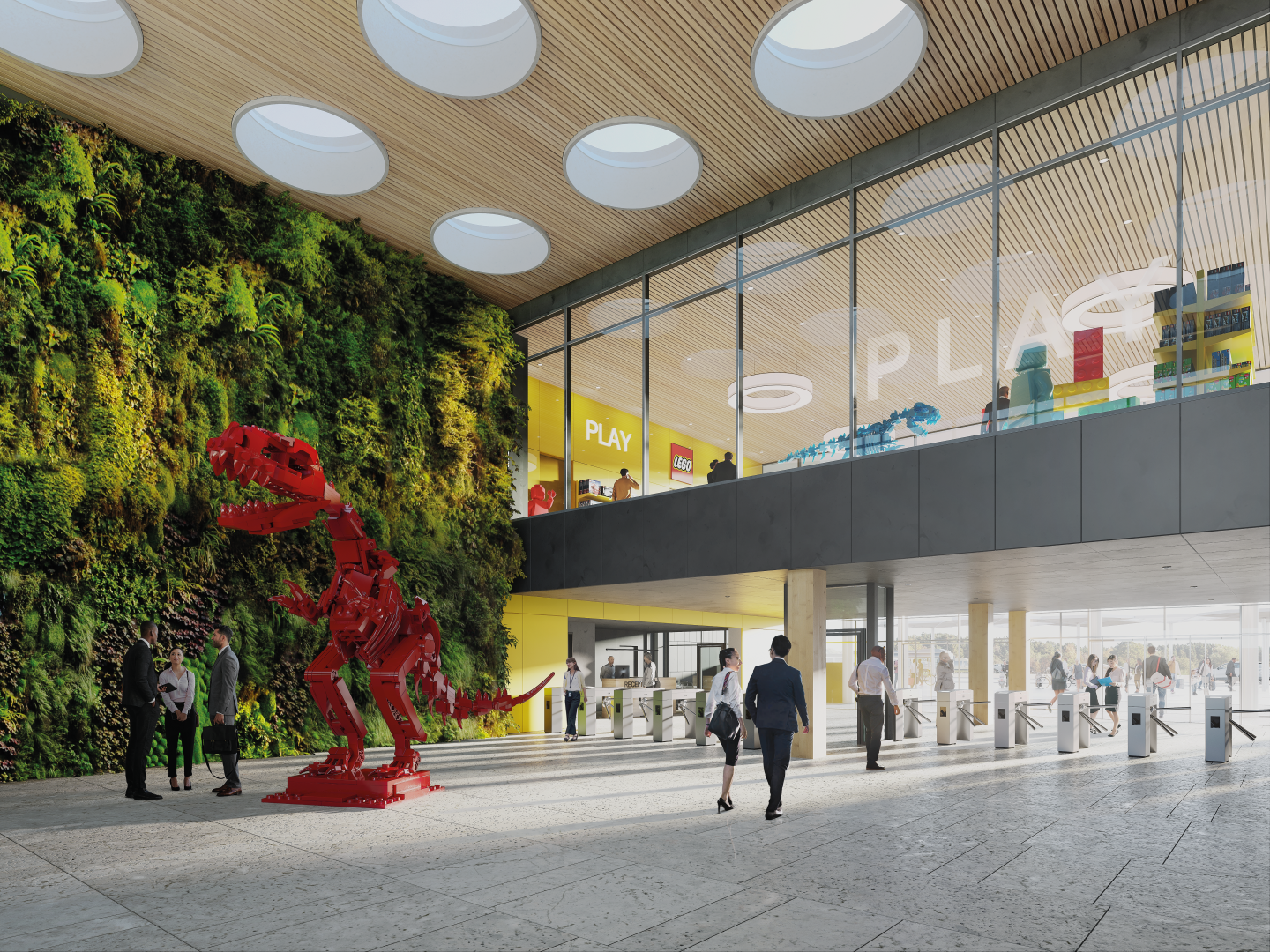 Future entrance to Lego factory in Virginia