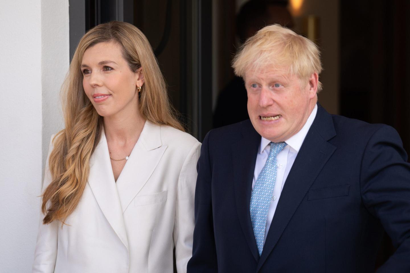 British Prime Minister Boris Johnson and wife Carrie Johnson