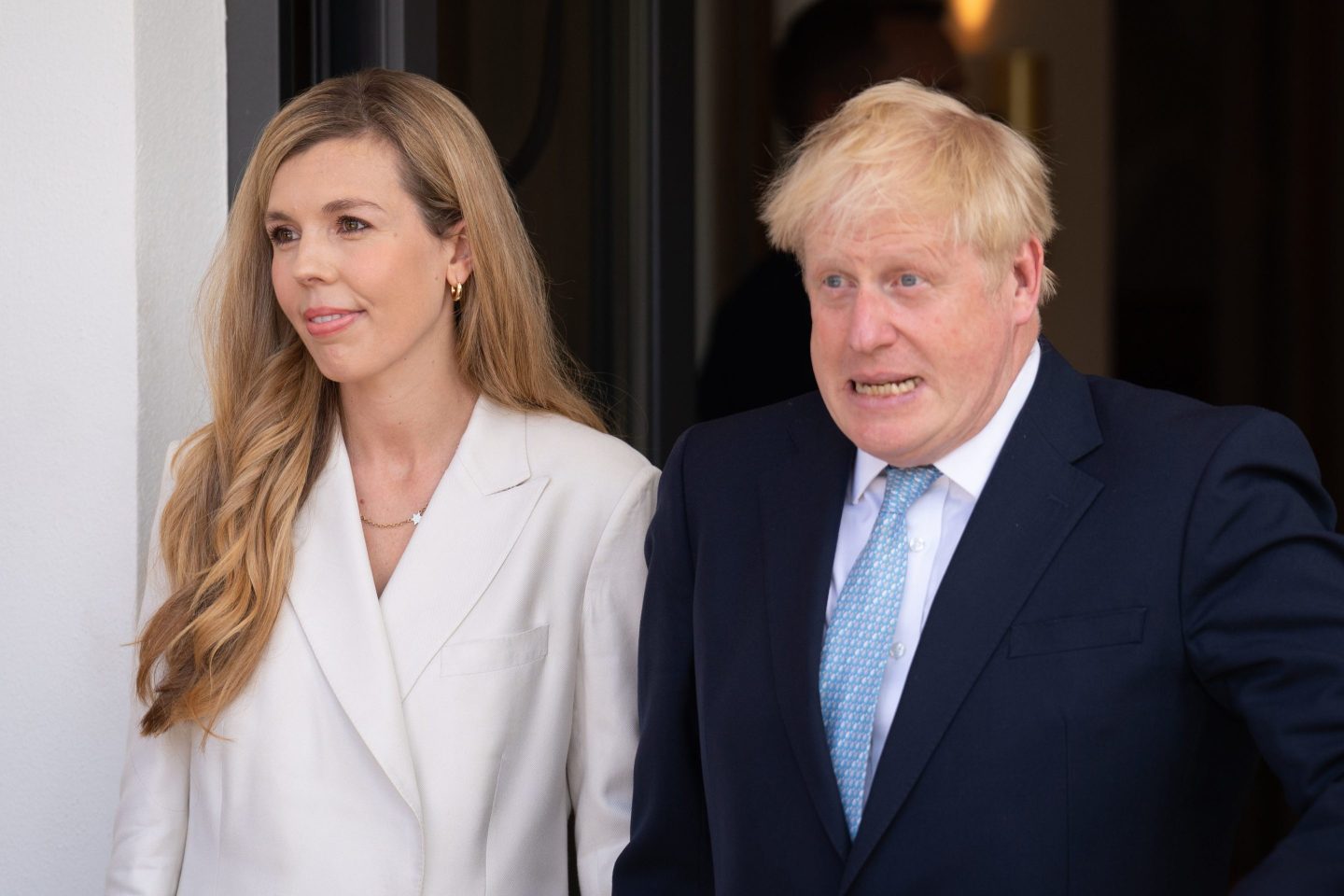 British Prime Minister Boris Johnson and wife Carrie Johnson