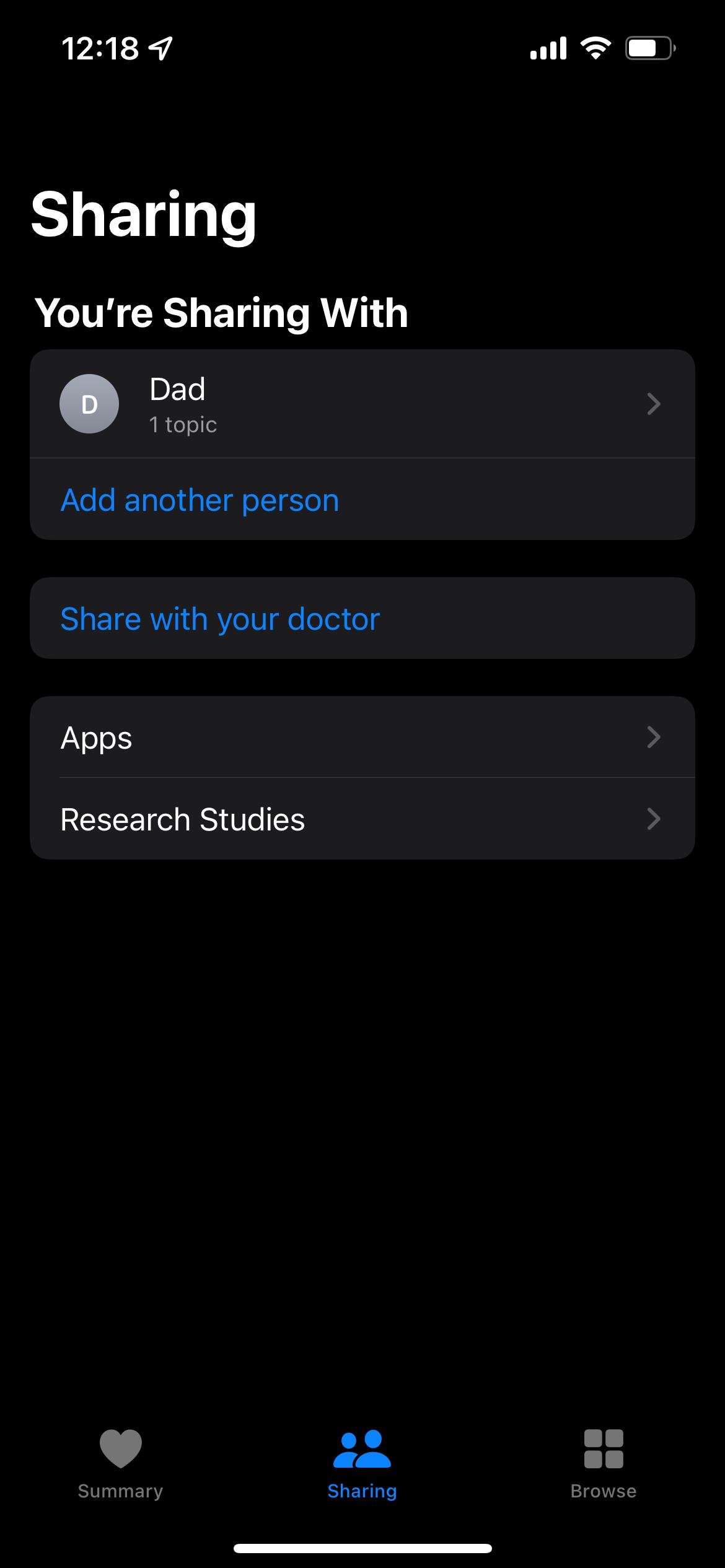 share health data