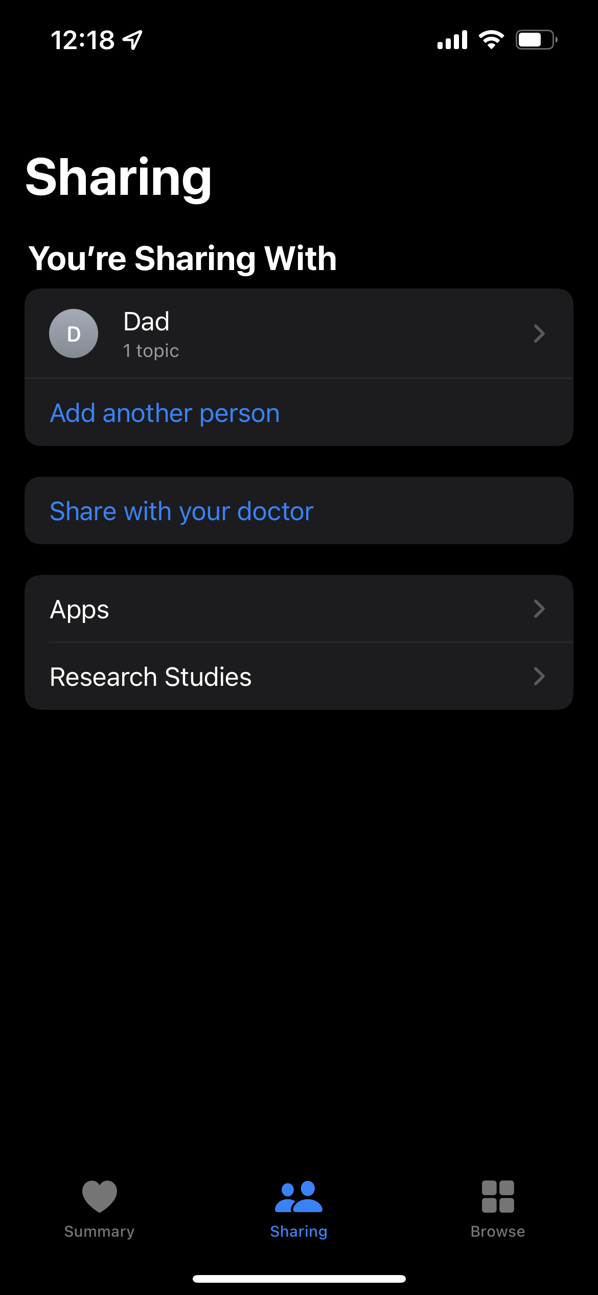 share health data