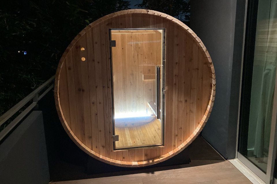 barrel sauna
