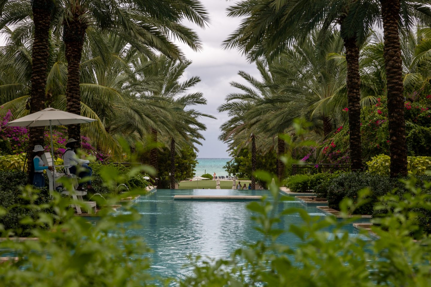 Outside the Baha Mar resort in the Bahamas.